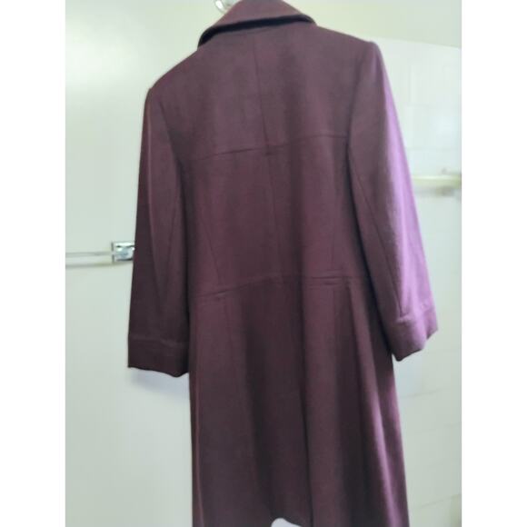 Plumb Colored Wool Blend Women's Blazer fun Chadwick's. Small. Office Attire. - Picture 13 of 14